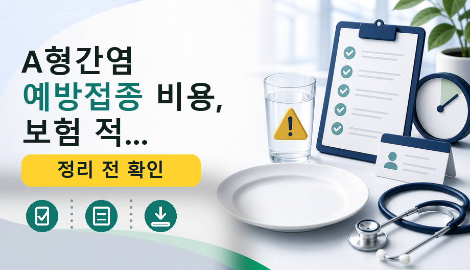 A형간염 예방접종 비용, 보험 적용 기준 한눈에 파악하기