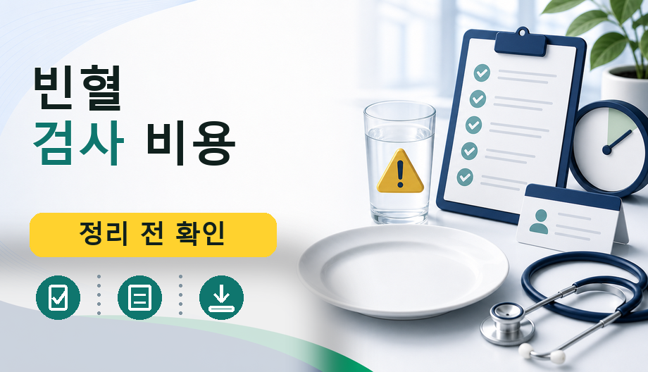 빈혈 검사 비용: 이것만 알면 보험 적용부터 절차까지 한눈에