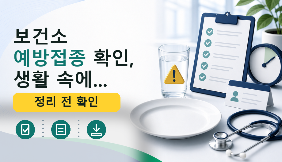 보건소 예방접종 확인, 접종 내역 조회와 증명서 발급 방법