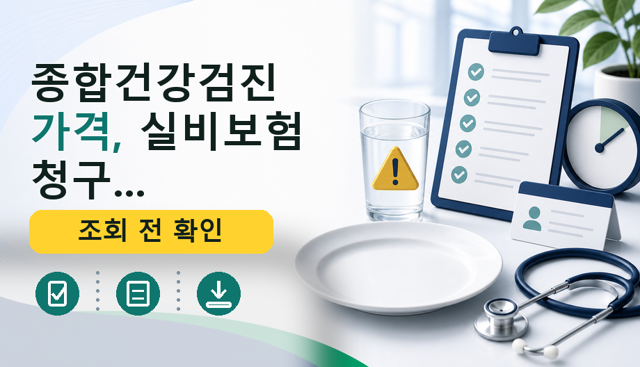종합건강검진 가격, 실비보험 청구 가능성 확인하는 똑똑한 방법