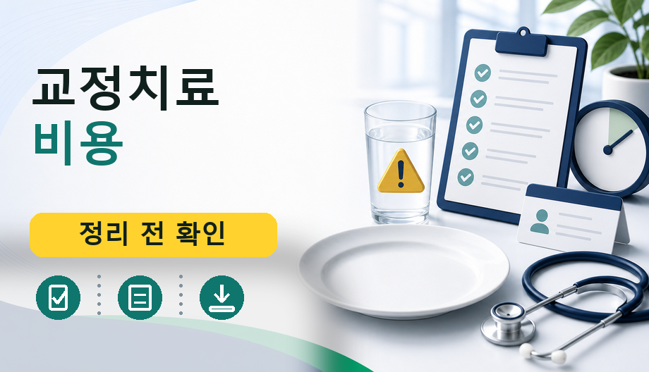 교정치료 비용: 보험 기준 및 필수 서류 완벽 정리