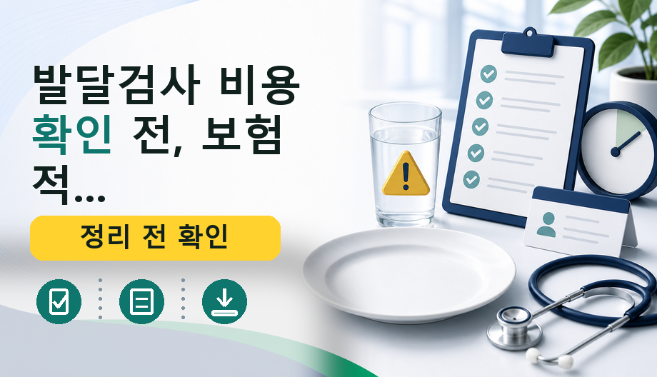 발달검사 비용 확인 전, 보험 적용 기준과 필수 서류 완벽 정리