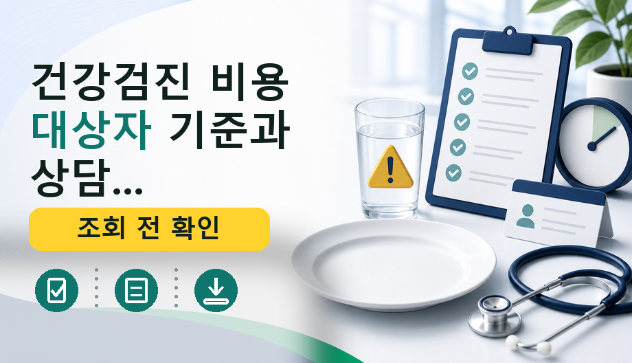 건강검진 비용, 국가검진 대상자와 추가검사 확인법