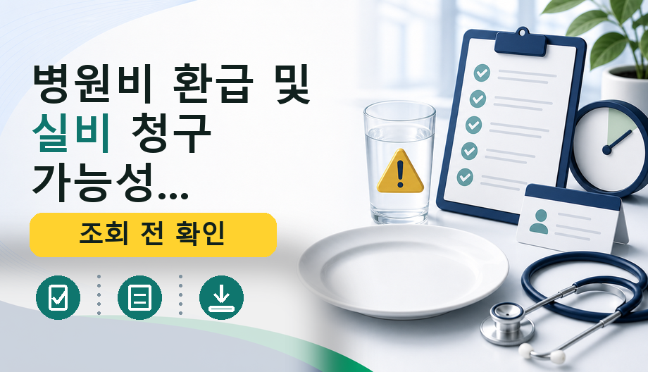 병원비 환급 및 실비 청구 가능성, 이렇게 확인하세요