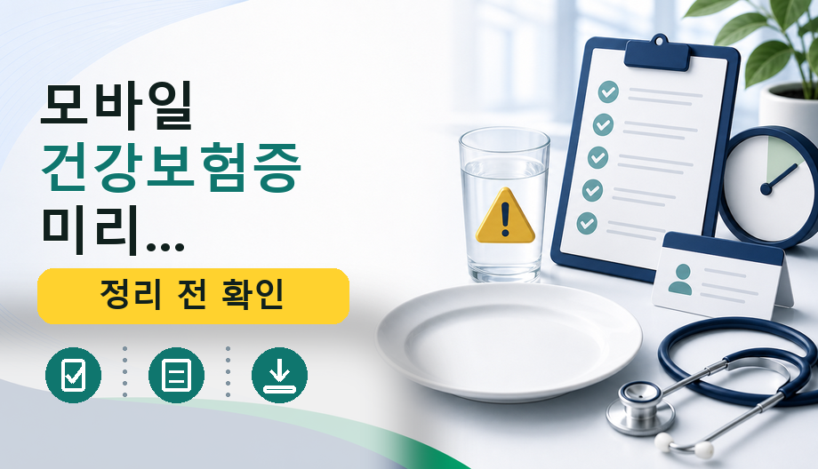 모바일 건강보험증 미리 알아두면 좋은 비용 및 보험 기준