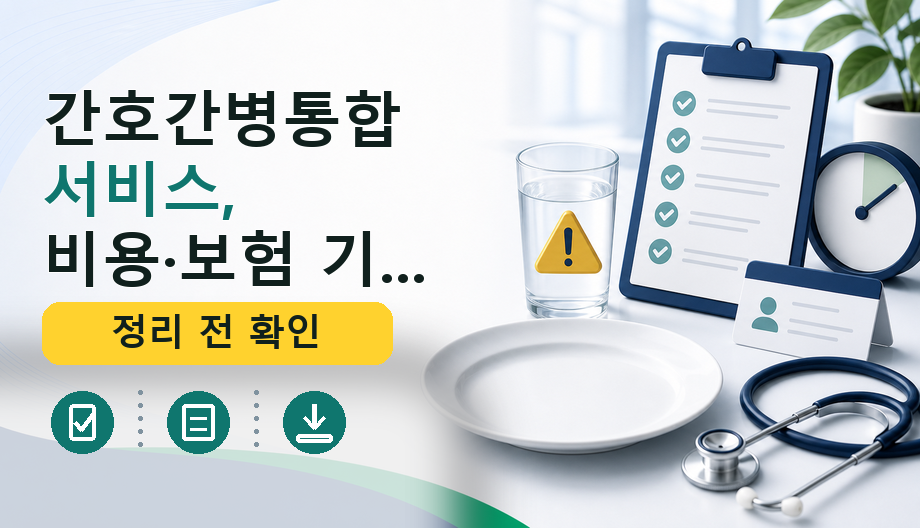 간호간병통합서비스, 비용·보험 기준 확인 전 이것만은 꼭