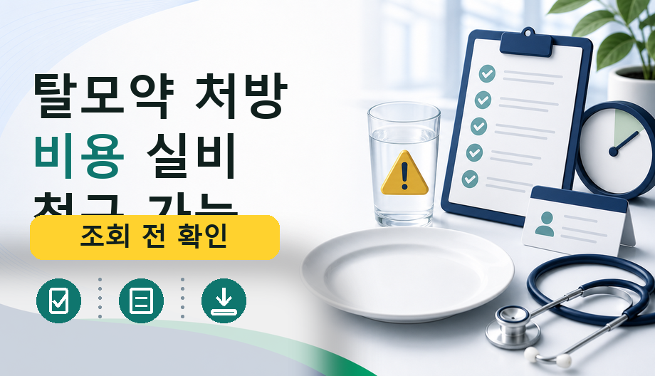 탈모약 처방 비용 실비 청구 가능성, 이것만 알면 끝