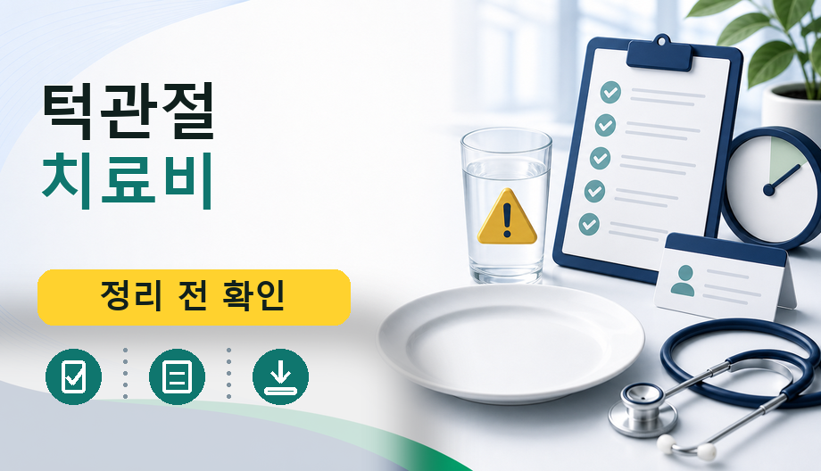 턱관절 치료비: 보험 적용 여부 및 비용 확인 전 필수 체크리스트