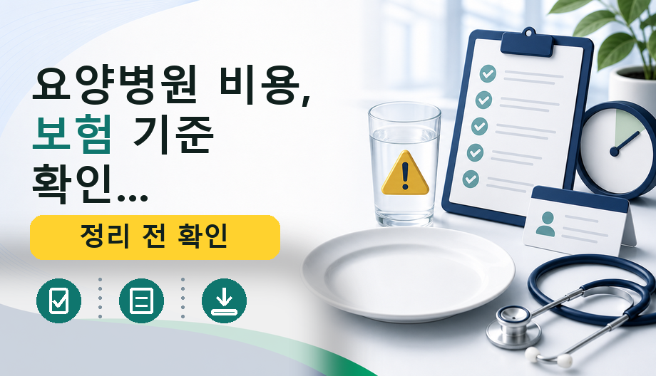 요양병원 비용, 보험 기준 확인 전 필수 체크리스트