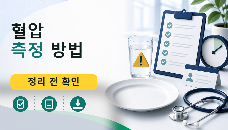 혈압 측정 방법: 생활 속에서 안전하게 확인하는 체크리스트