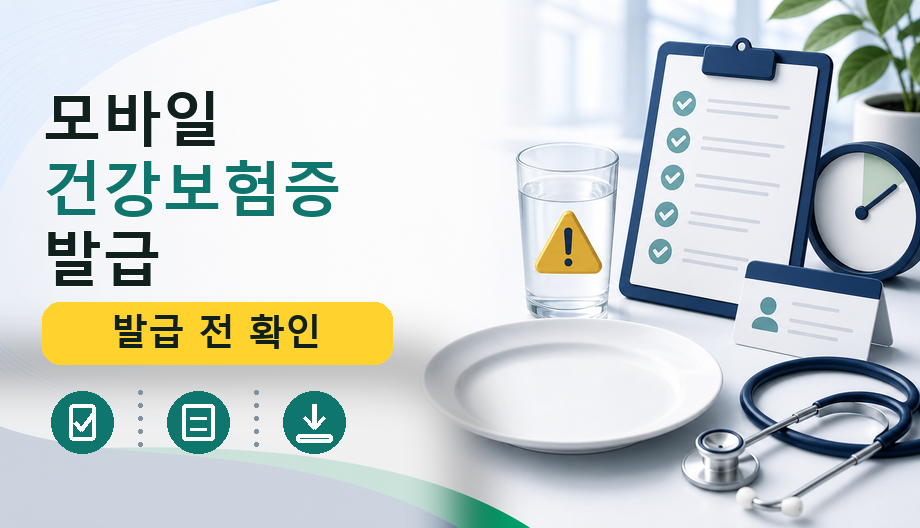 모바일 건강보험증 발급: 병원 접수 전 공식 확인 경로와 준비사항