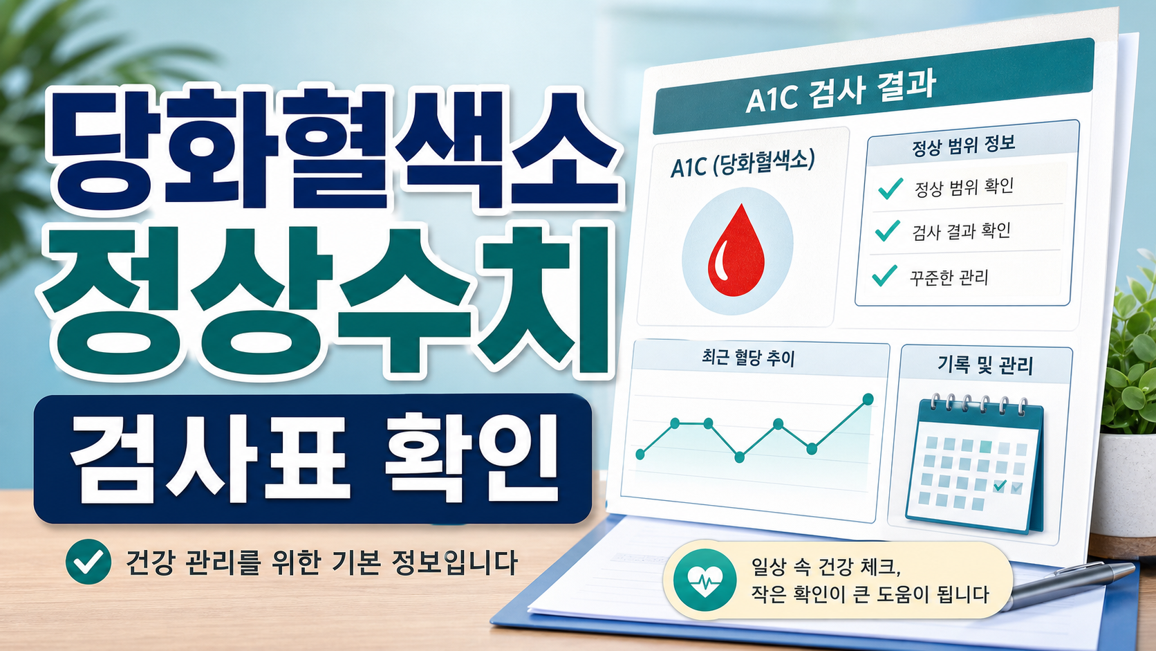 당화혈색소 정상수치: 검사표를 볼 때 알아둘 일반 정보