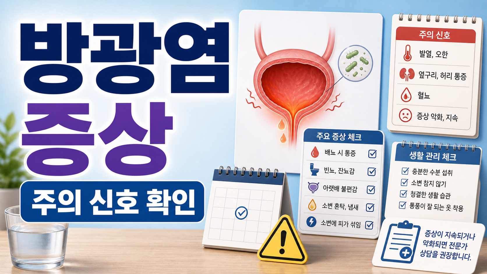 방광염 증상: 의심 신호와 진료가 필요한 경우를 구분하기