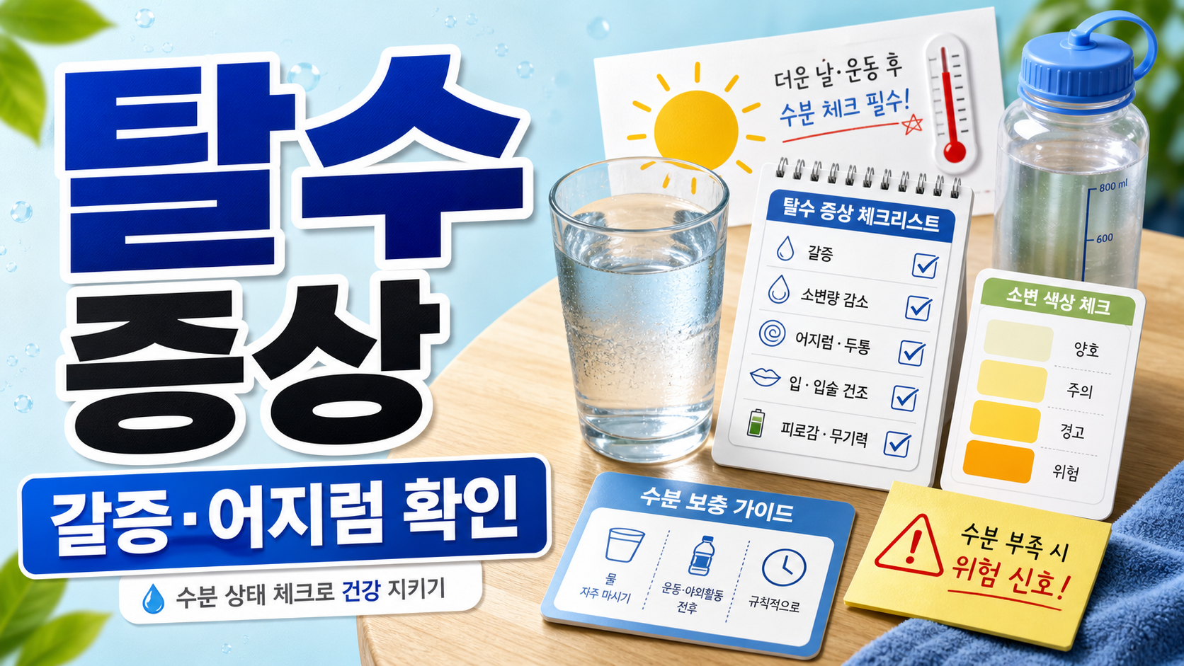 탈수 증상: 갈증과 어지럼이 있을 때 확인할 일반 정보
