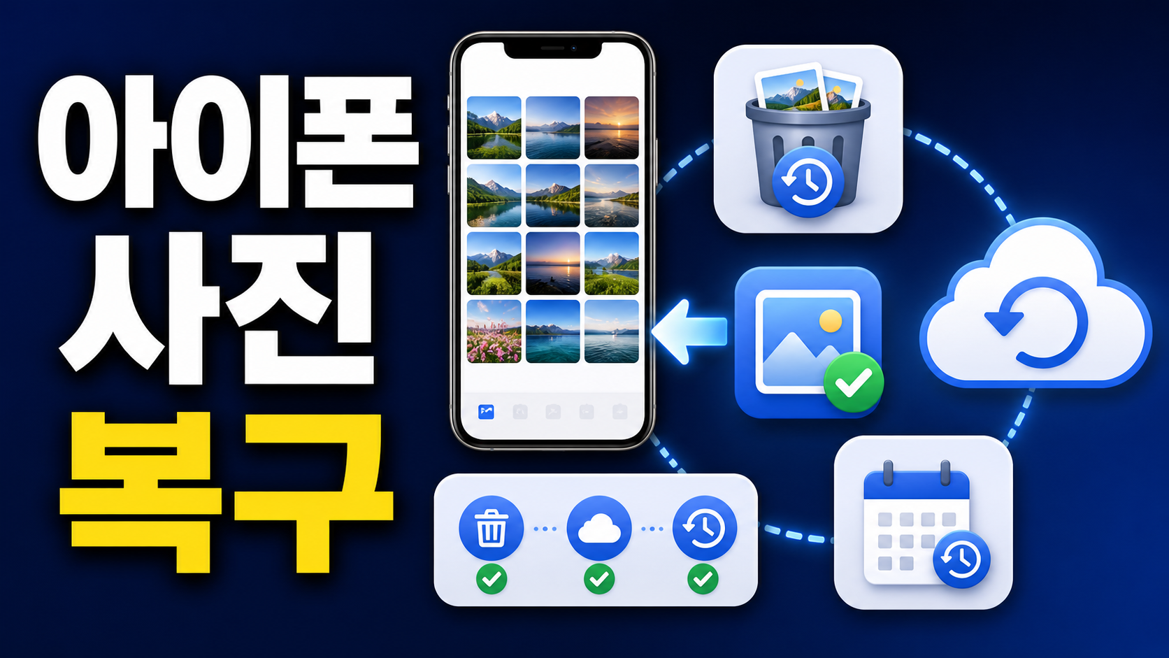 아이폰 사진 복구: 최근 삭제된 항목과 iCloud 먼저 확인하기