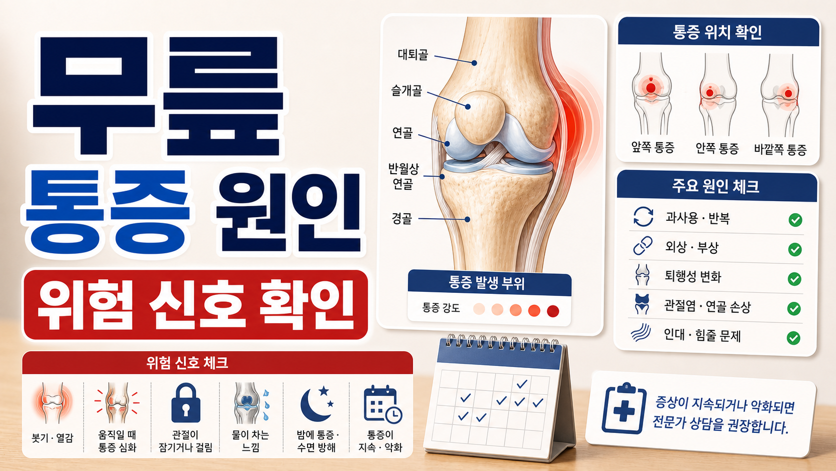 무릎 통증 원인과 일상에서 확인할 위험 신호
