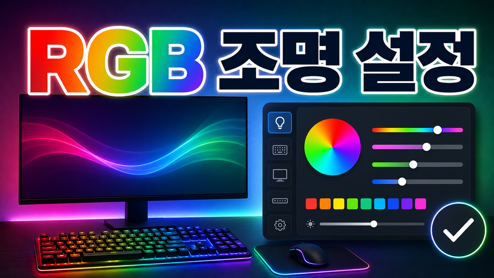 Windows 11 동적 조명 RGB 장치 설정 확인 순서