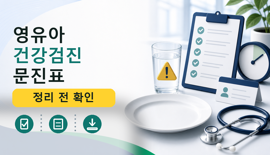영유아 건강검진 문진표: 공식 확인 항목과 병원 상담 기준
