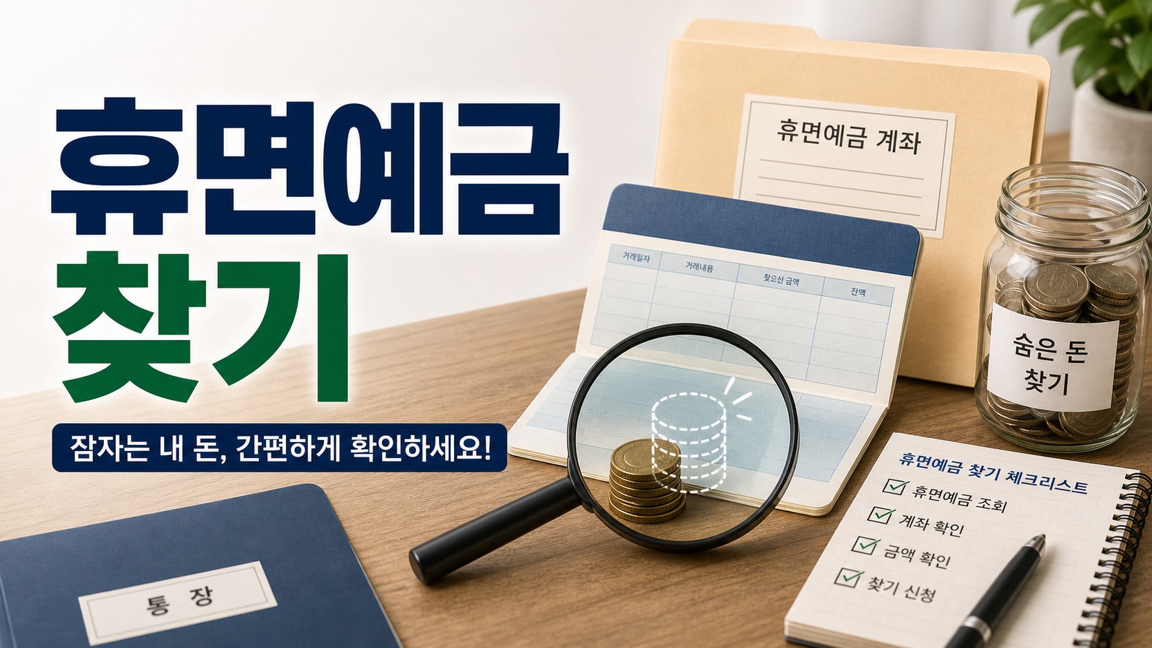 잠자는 내 돈 찾기! 휴면예금 찾는 방법과 숨은 돈 조회 완벽 가이드