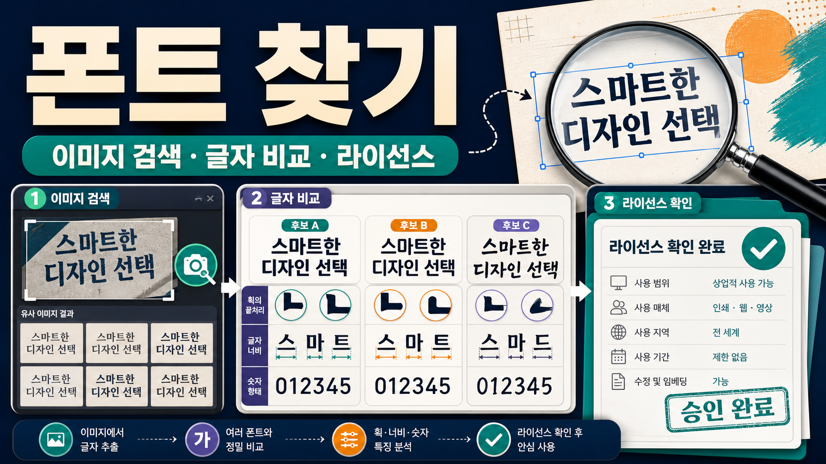이미지로 폰트 찾기 전에 글자 샘플부터 정리하세요