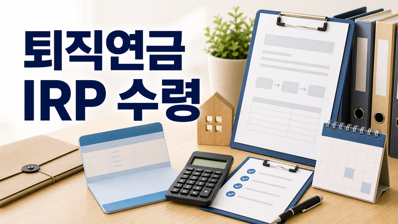 퇴직연금 IRP 수령 방법과 퇴직소득세 절세 팁 정리