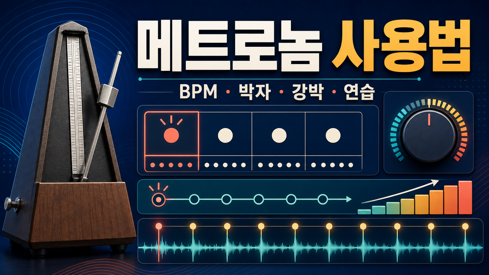 메트로놈 사용법: BPM·박자·강박 설정과 단계별 연습