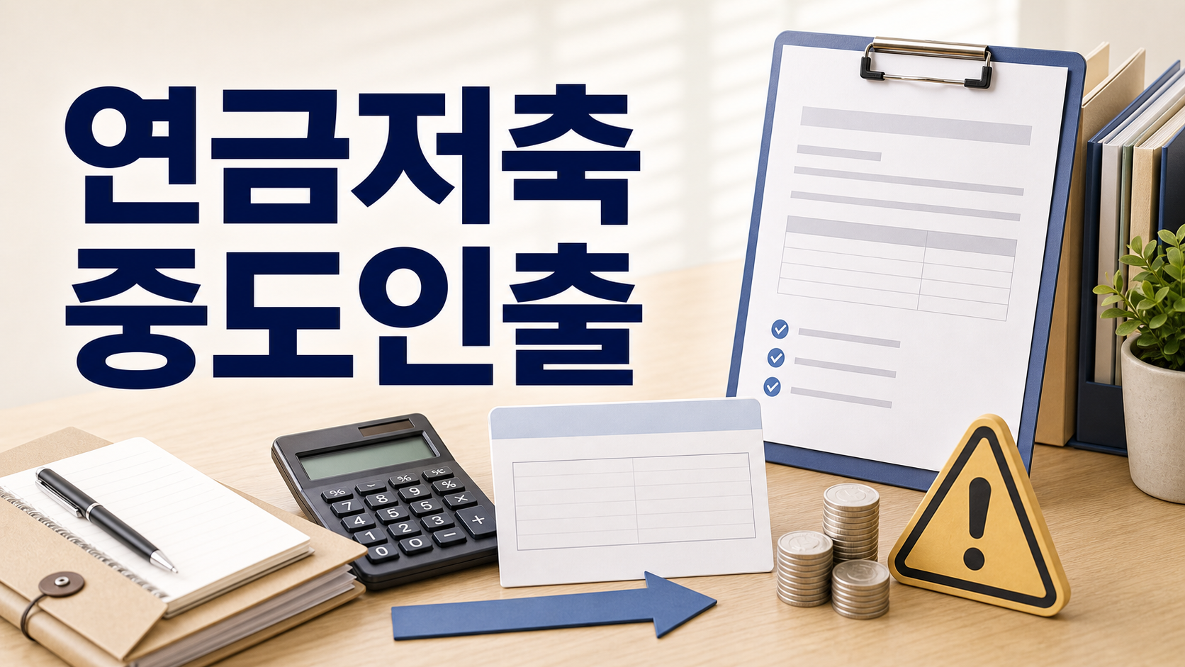 연금저축계좌 중도인출 조건과 비과세 예외 사유 정리
