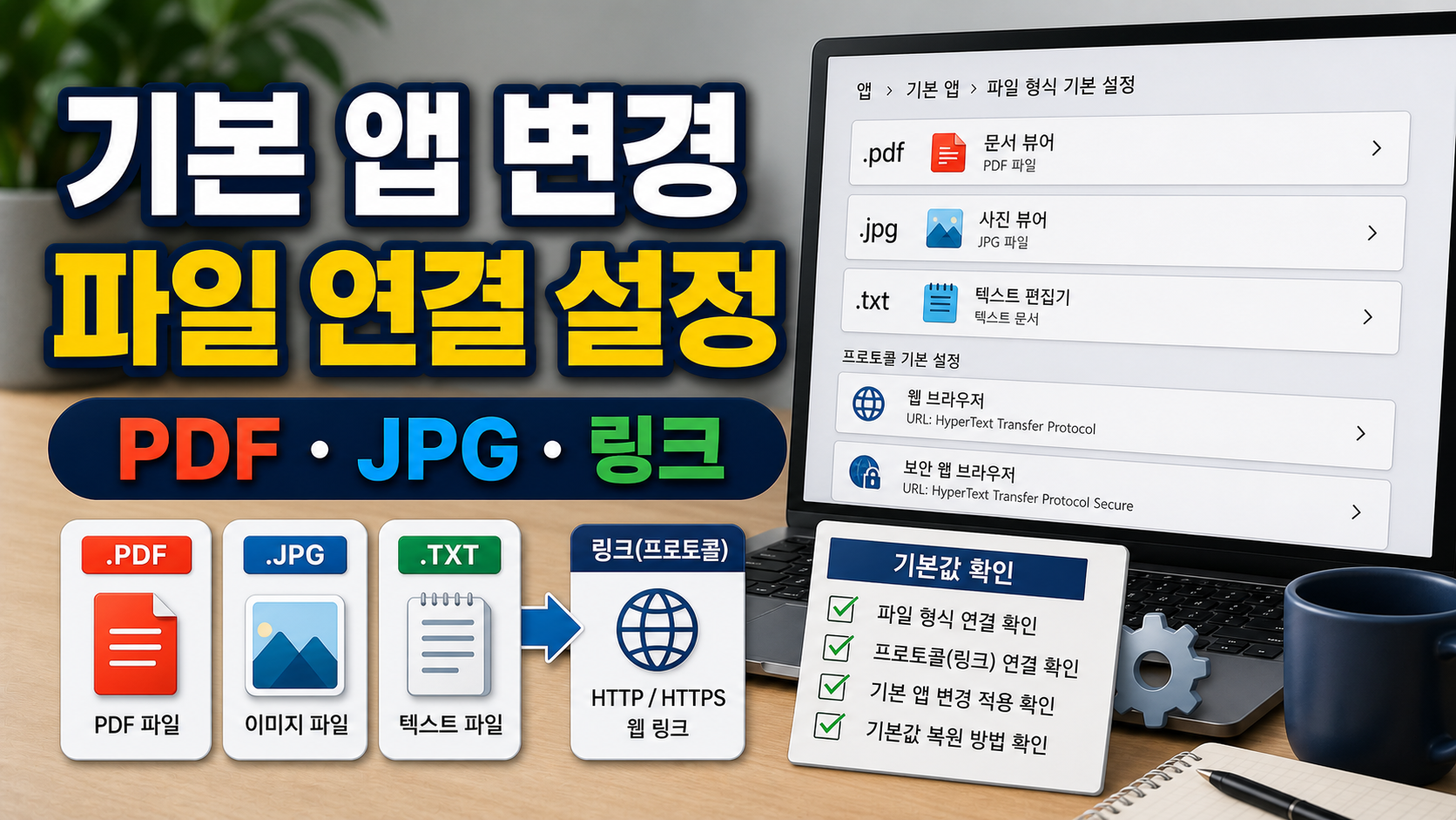 Windows 11 기본 앱 변경 파일 연결 설정 확인법