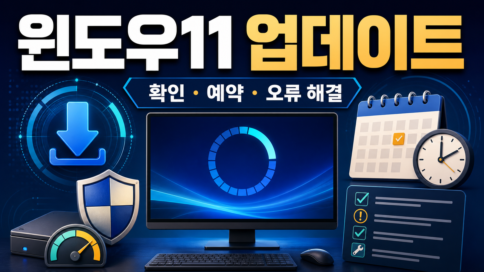 윈도우11 업데이트 방법: 확인·재시작 예약·오류 해결 순서